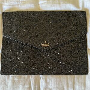 Kate Spade Envelope Clutch Black Glitter